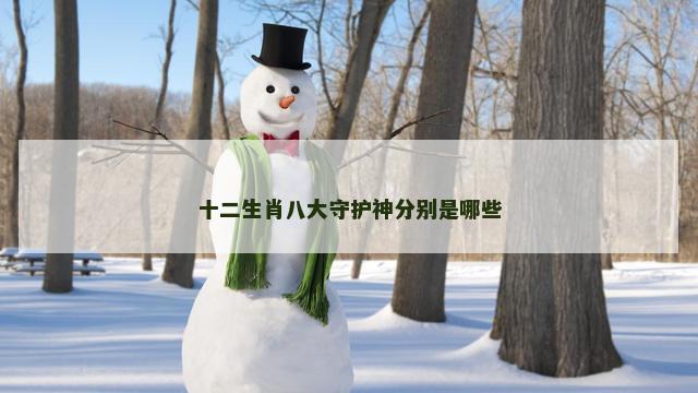 十二生肖八大守护神分别是哪些
