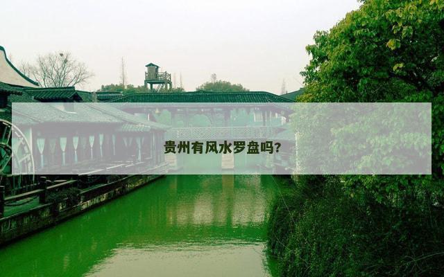 贵州有风水罗盘吗?