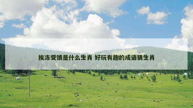挨冻受饿是什么生肖 好玩有趣的成语猜生肖
