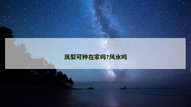 凤梨可种在家吗?风水吗