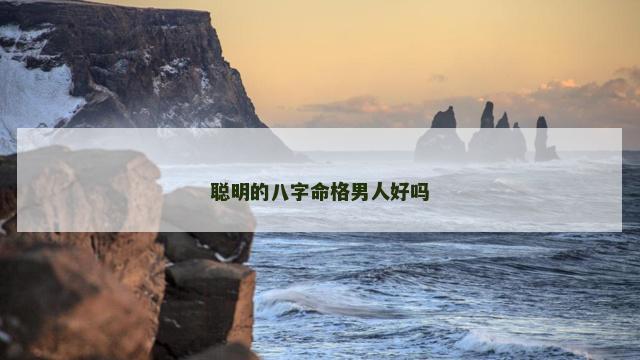 聪明的八字命格男人好吗