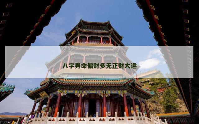 八字男命偏财多无正财大运