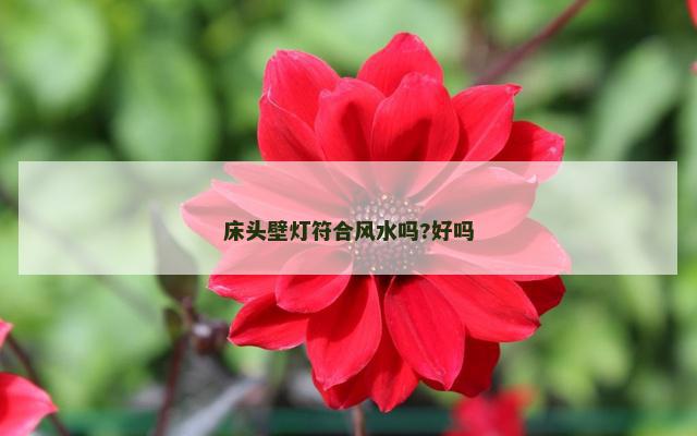 床头壁灯符合风水吗?好吗