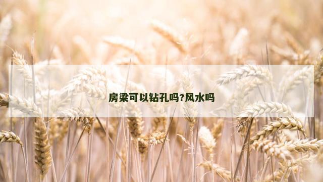 房梁可以钻孔吗?风水吗