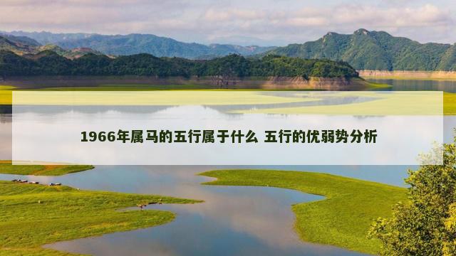 1966年属马的五行属于什么 五行的优弱势分析