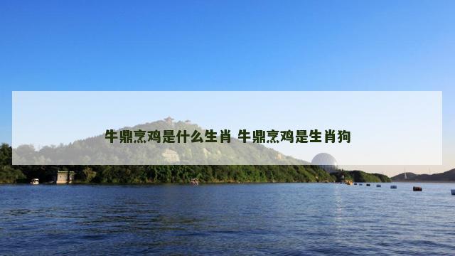 牛鼎烹鸡是什么生肖 牛鼎烹鸡是生肖狗
