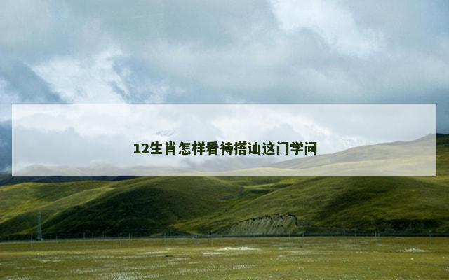 12生肖怎样看待搭讪这门学问