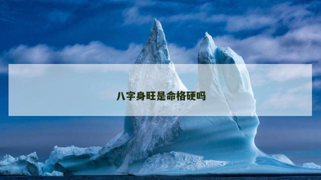 八字身旺是命格硬吗