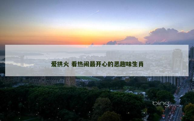 爱拱火 看热闹最开心的恶趣味生肖
