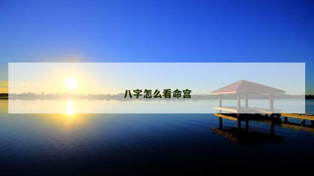 八字怎么看命宫