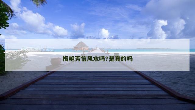 梅艳芳信风水吗?是真的吗
