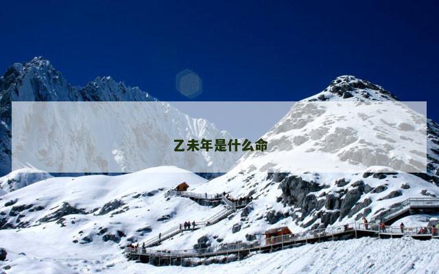 乙未年是什么命