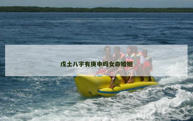 戊土八字有庚申吗女命婚姻