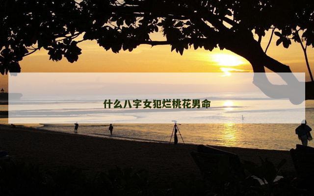 什么八字女犯烂桃花男命