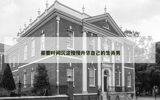 需要时间沉淀慢慢升华自己的生肖男