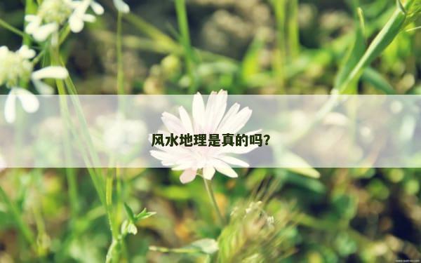 风水地理是真的吗？