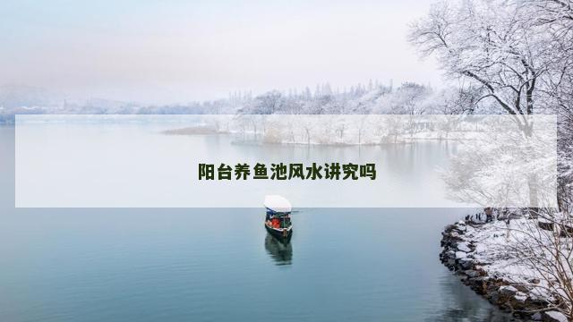 阳台养鱼池风水讲究吗