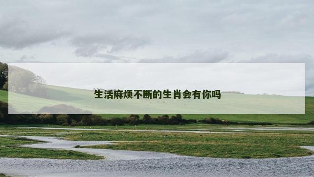 生活麻烦不断的生肖会有你吗