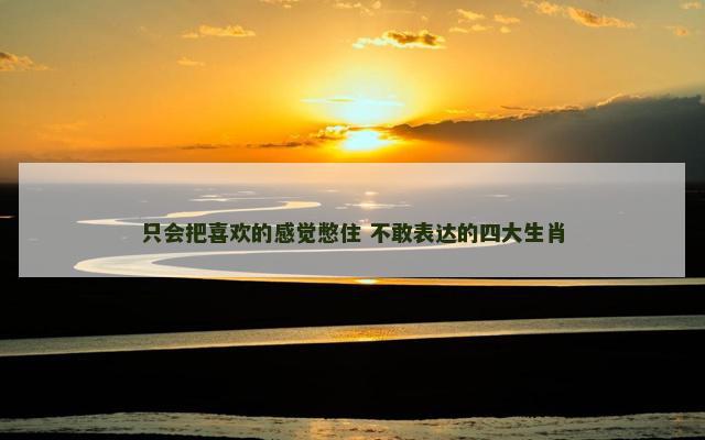 只会把喜欢的感觉憋住 不敢表达的四大生肖