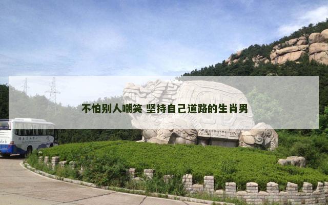 不怕别人嘲笑 坚持自己道路的生肖男