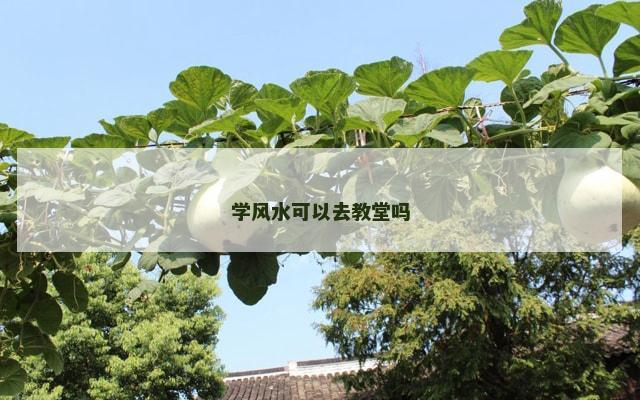 学风水可以去教堂吗