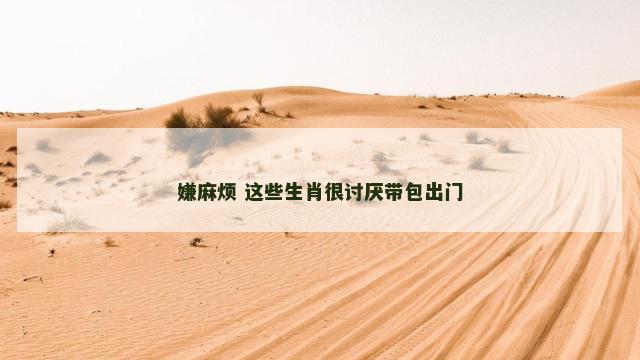 嫌麻烦 这些生肖很讨厌带包出门