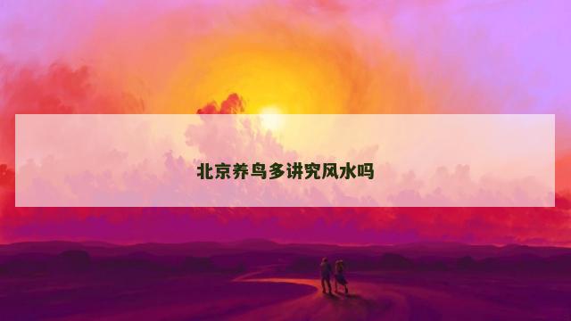 北京养鸟多讲究风水吗