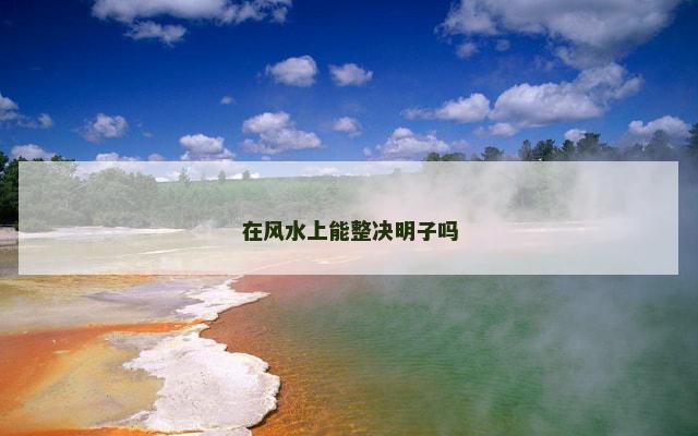 在风水上能整决明子吗