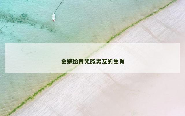 会嫁给月光族男友的生肖