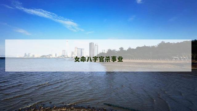 女命八字官杀事业