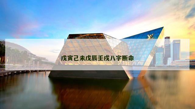 戊寅己未戊辰壬戌八字断命