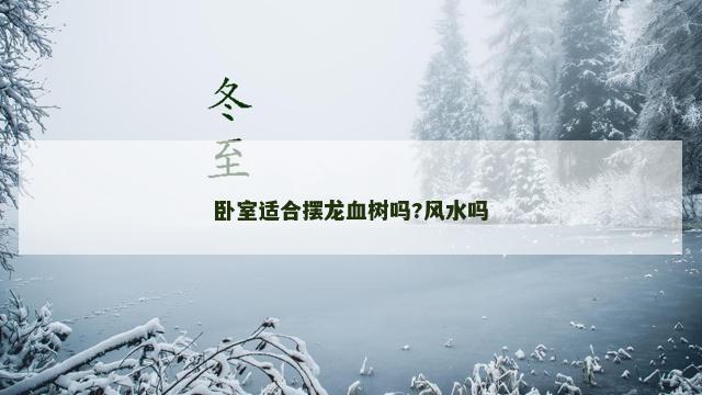 卧室适合摆龙血树吗?风水吗