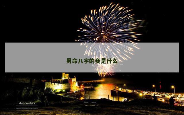 男命八字的妾是什么
