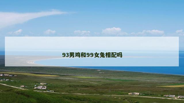 93男鸡和99女兔相配吗